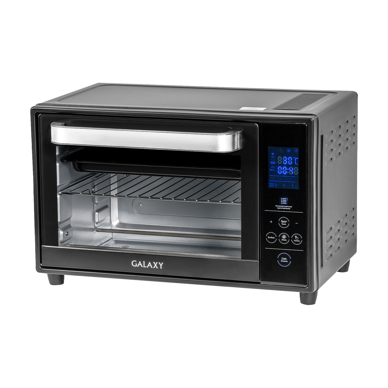 Мини-печь GALAXY GL 2623 1600Вт 7 программ 28л - фото в Миди Лтд Изображение товара Мини-печь GALAXY GL 2623 1600Вт 7 программ 28л в Миди Лтд