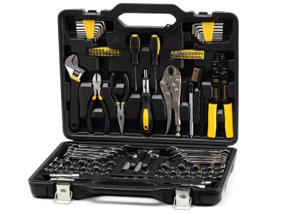 Набор ручного инструмента в пластиковом кейсе 123пр Kolner KTS123 - фото в Миди Лтд Изображение товара Набор ручного инструмента в пластиковом кейсе 123пр Kolner KTS123 в Миди Лтд