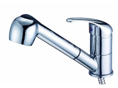 Смеситель для кухни вытяжная лейка KEN4-A SOLONE - фото в Миди Лтд Изображение товара Смеситель для кухни вытяжная лейка KEN4-A SOLONE в Миди Лтд