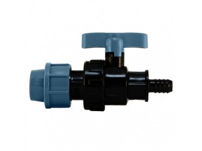 Кран шаровый ПНД 3/4 штуцер под шланг *20 ИТАЛ (160шт/уп) - фото в Миди Лтд Изображение товара Кран шаровый ПНД 3/4 штуцер под шланг *20 ИТАЛ (160шт/уп) в Миди Лтд