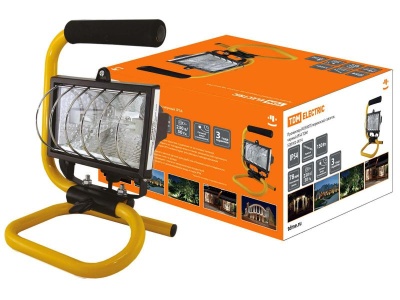 Прожектор-переноска галогенный TDM ИО500П черный IP64 - фото в Миди Лтд Изображение товара Прожектор-переноска галогенный TDM ИО500П черный IP64 в Миди Лтд