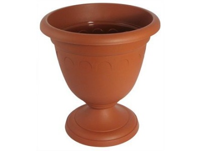 Изображение товара Вазон высокий КОЛЫВАНЬ терракотовый д30см 8,1л (7шт/уп) в Миди Лтд