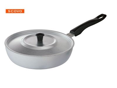 Изображение товара Сковородка алюм. Scovo 22см метал. крышка пласт. ручка (10шт/уп) Х в Миди Лтд