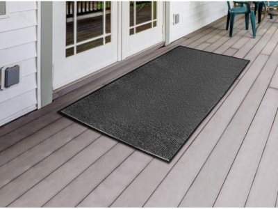 Изображение товара Коврик влаговпитывающий ребристый Стандарт серый (1,2*2,5м) в Миди Лтд