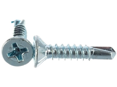 Саморез оконный 3,9*32 сверло цинк (100шт/уп) - фото в Миди Лтд Изображение товара Саморез оконный 3,9*32 сверло цинк (100шт/уп) в Миди Лтд