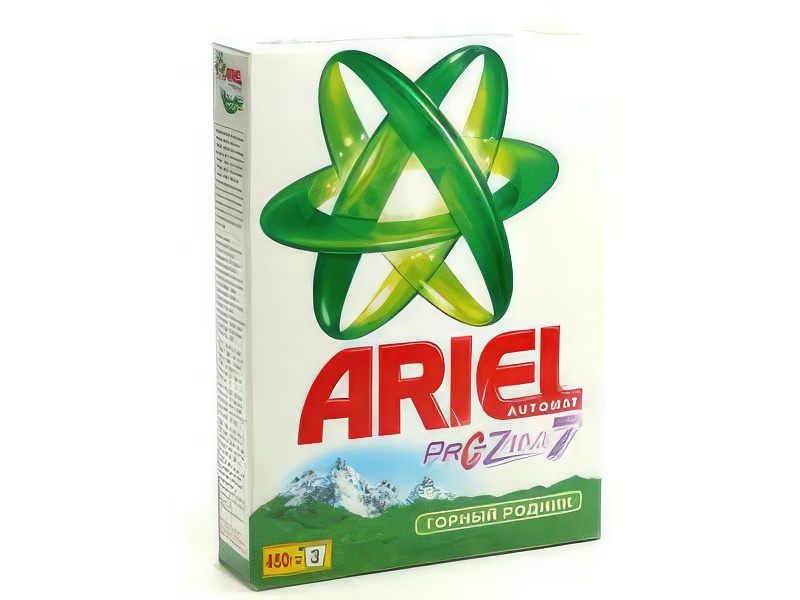 Изображение товара Стиральный порошок АРИЭЛЬ "Горный родник" 450гр (108617) в Миди Лтд