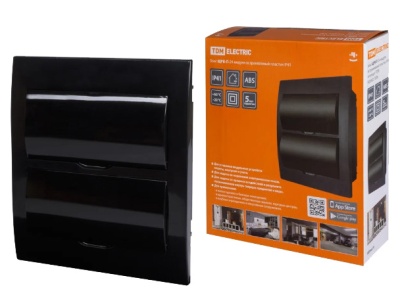 Бокс ЩРВ-П-24 модулей встраиваемый пластик IP41 антрацит TDM - фото в Миди Лтд Изображение товара Бокс ЩРВ-П-24 модулей встраиваемый пластик IP41 антрацит TDM в Миди Лтд