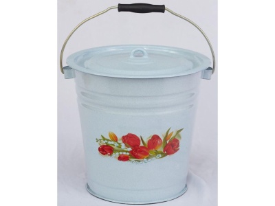 Изображение товара Ведро эмаль белый гранит 12л Ласковый май С-1224/4Рб (4шт/уп) в Миди Лтд