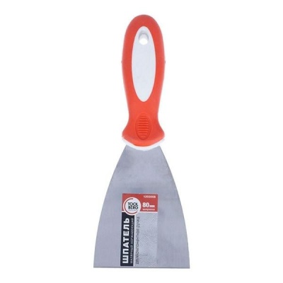 Шпатель малярный двухк ручка  80мм 120 - фото в Миди Лтд Изображение товара Шпатель малярный двухк ручка  80мм 120 в Миди Лтд