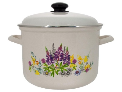 Кастрюля эмаль жемчужная 4,5л Люпины С-1615АП2/4Жм (4шт/уп) Х - фото в Миди Лтд Изображение товара Кастрюля эмаль жемчужная 4,5л Люпины С-1615АП2/4Жм (4шт/уп) Х в Миди Лтд