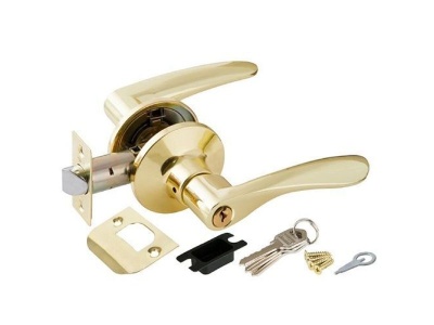 Замок ручка Золото с ключом,фиксатором 6020 РВ-Е - фото в Миди Лтд Изображение товара Замок ручка Золото с ключом,фиксатором 6020 РВ-Е в Миди Лтд