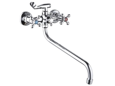 Смеситель для ванны длинный излив DFR7-A ZEGOR - фото в Миди Лтд Изображение товара Смеситель для ванны длинный излив DFR7-A ZEGOR в Миди Лтд