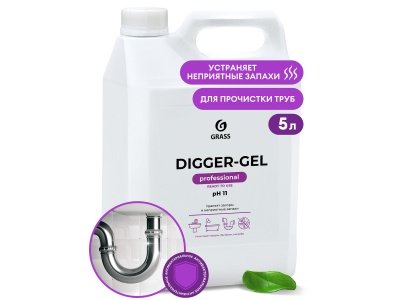 Изображение товара Средство щелочное для прочистки труб Digger Gel 5.3кг (4шт/уп) в Миди Лтд