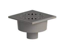 Изображение товара Трап 50 150*150 вертикальный спуск с металлической решеткой (гидрозатвор) Татполимер в Миди Лтд