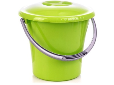 Изображение товара Ведро ЛИБЕРТИ с крышкой салатовое 10л (12шт/уп) в Миди Лтд