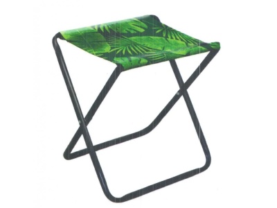 Стул складной походный NIKA 350x300x370 с тропическими листьями темный - фото в Миди Лтд Изображение товара Стул складной походный NIKA 350x300x370 с тропическими листьями темный в Миди Лтд