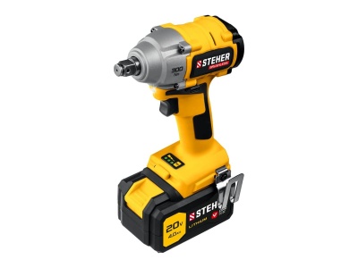Изображение товара Гайковерт бесщеточный STEHER 20В 1 АКБ (кейс) в Миди Лтд