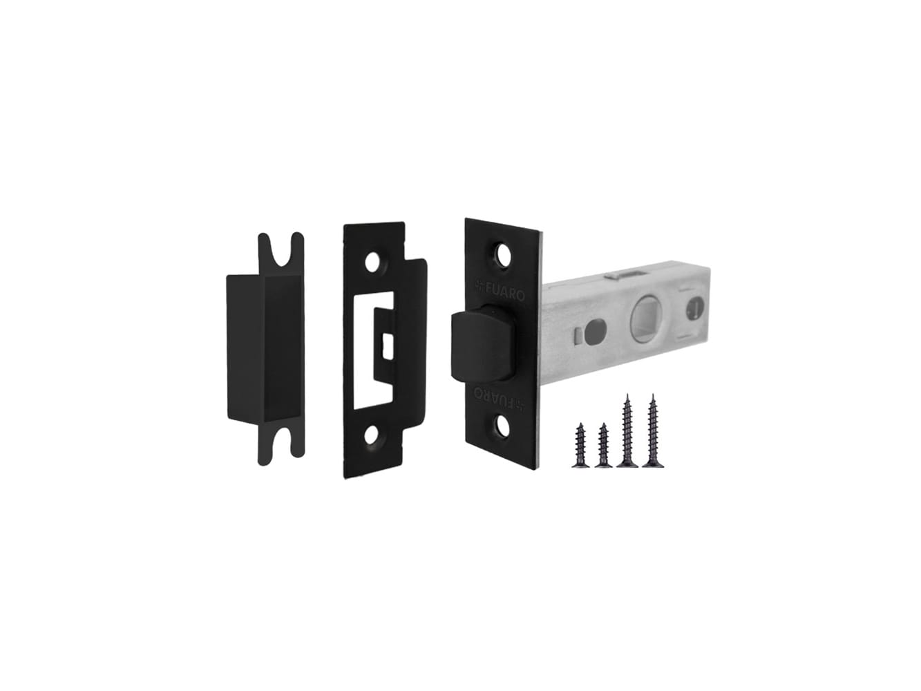 Изображение товара Защелка врезная P12-45 BL Черный в Миди Лтд