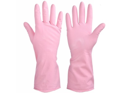 Изображение товара Перчатки резиновые прочные VETTA с запахом лаванды М 447-037 в Миди Лтд