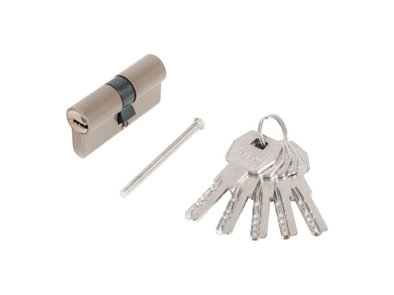 Цилиндр. механизм Стандарт MAX60 (30*30) SN 5кл перф.ключ/ключ никель матовый - фото в Миди Лтд Изображение товара Цилиндр. механизм Стандарт MAX60 (30*30) SN 5кл перф.ключ/ключ никель матовый в Миди Лтд