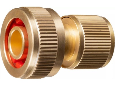 Соединитель GRINDA PROLine BC-34A  для шланга быстросъемный c автостопом из латуни 3/4" - фото в Миди Лтд Изображение товара Соединитель GRINDA PROLine BC-34A  для шланга быстросъемный c автостопом из латуни 3/4" в Миди Лтд