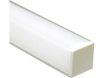 Изображение товара Профиль угловой Feron САВ281 для светодиодной ленты 2м квадратный серебро 2 заглушки, 4 крепежа в Миди Лтд