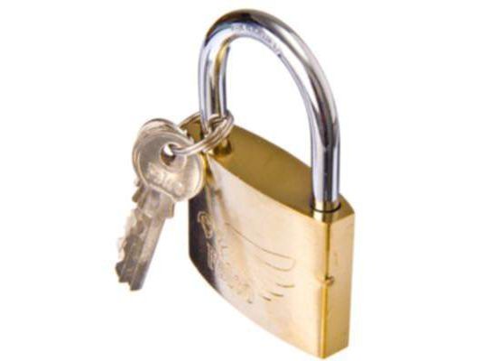 Изображение товара Замок навесной 60мм РОКОТ золотистый (60шт/кор) в Миди Лтд