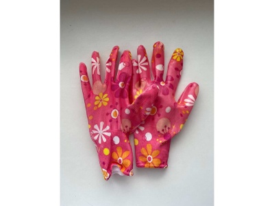 Изображение товара Перчатки нейлоновые с нитриловым покрытием Гламур Люкс (960/меш, уп-12шт) в Миди Лтд