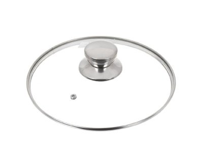 Крышка для посуды стекло Daniks 22см кнопка нерж сталь (10шт/уп) - фото в Миди Лтд Изображение товара Крышка для посуды стекло Daniks 22см кнопка нерж сталь (10шт/уп) в Миди Лтд