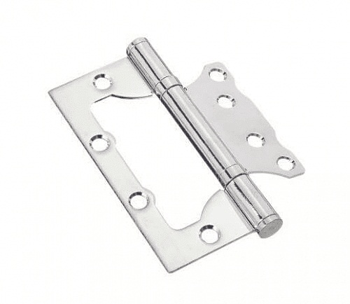 Изображение товара Петля универсальная без врезки Бабочка Хром (100шт/кор) в Миди Лтд