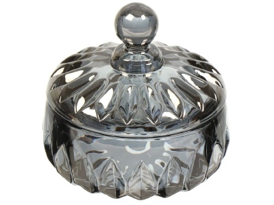 Изображение товара Сахарница стекло 10,7*10,7см Daniks графит Лотос (24шт/уп) Х в Миди Лтд