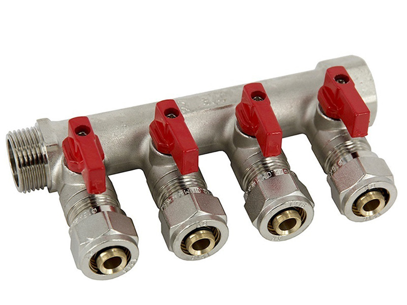 Изображение товара Коллектор 3/4"х16 с 4-мя кранами AQalink (15шт/уп) в Миди Лтд