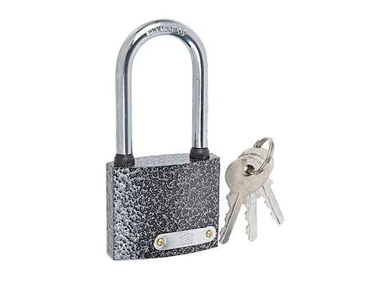 Изображение товара Замок навесной 50мм Ермак влагонепроницаемый с длинной дужкой в Миди Лтд