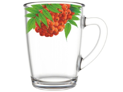 Изображение товара Кружка для чая Рябинушка 300мл (12шт/уп) в Миди Лтд