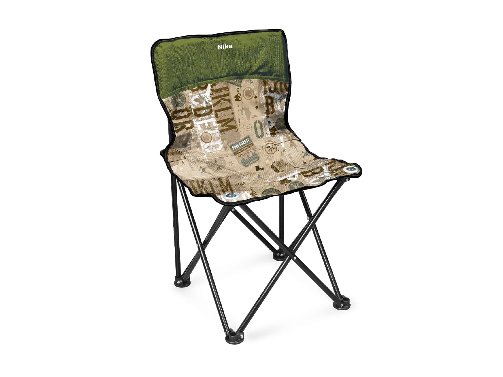 Стул складной походный со спинкой Премиум 3 NIKA 460x460x770 сафари-хаки - фото в Миди Лтд Изображение товара Стул складной походный со спинкой Премиум 3 NIKA 460x460x770 сафари-хаки в Миди Лтд