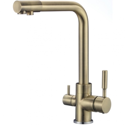 Смеситель для кухни высокий излив ПОД ФИЛЬТР 35мм бронза ХХХ - фото в Миди Лтд Изображение товара Смеситель для кухни высокий излив ПОД ФИЛЬТР 35мм бронза ХХХ в Миди Лтд