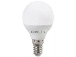 Изображение товара Лампа светодиодная Eurolux шар 7W E14 G45 4000K в Миди Лтд