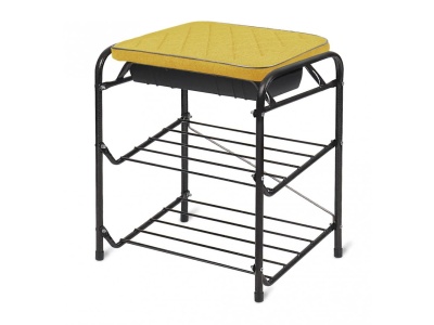 Изображение товара Банкетка для обуви NIKA 2 полки горчичная в Миди Лтд