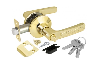 Замок ручка Золото с ключом,фиксатором 6026 РВ-Е - фото в Миди Лтд Изображение товара Замок ручка Золото с ключом,фиксатором 6026 РВ-Е в Миди Лтд