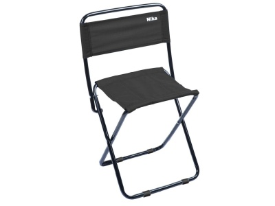 Стул складной походный со спинкой NIKA 385x370x650 черный - фото в Миди Лтд Изображение товара Стул складной походный со спинкой NIKA 385x370x650 черный в Миди Лтд