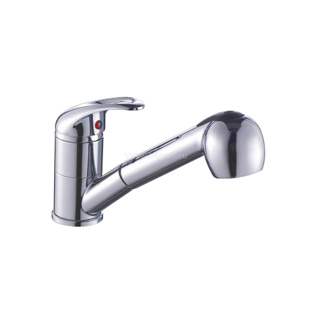 Смеситель для кухни с выдвижной лейкой 40мм S4017 ХХХ - фото в Миди Лтд Изображение товара Смеситель для кухни с выдвижной лейкой 40мм S4017 ХХХ в Миди Лтд