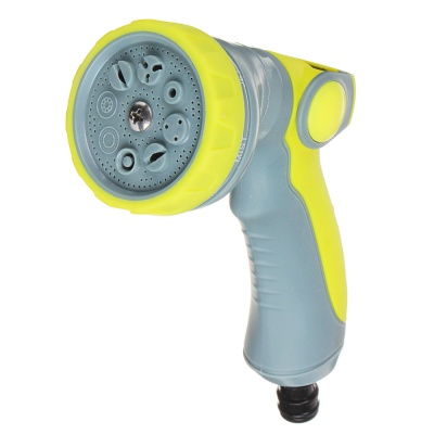 Изображение товара Пистолет садовый для полива  8 режимов, регулировка давления, ABS+TPR,  INBLOOM (48шт/кор) в Миди Лтд