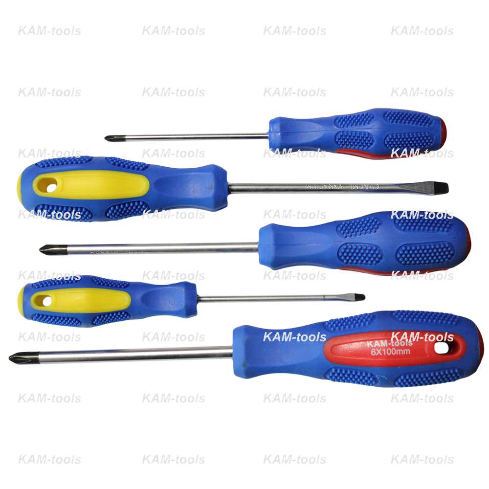 Отвертка набор 5 предметов KAM-tools (20шт/кор) - фото в Миди Лтд Изображение товара Отвертка набор 5 предметов KAM-tools (20шт/кор) в Миди Лтд