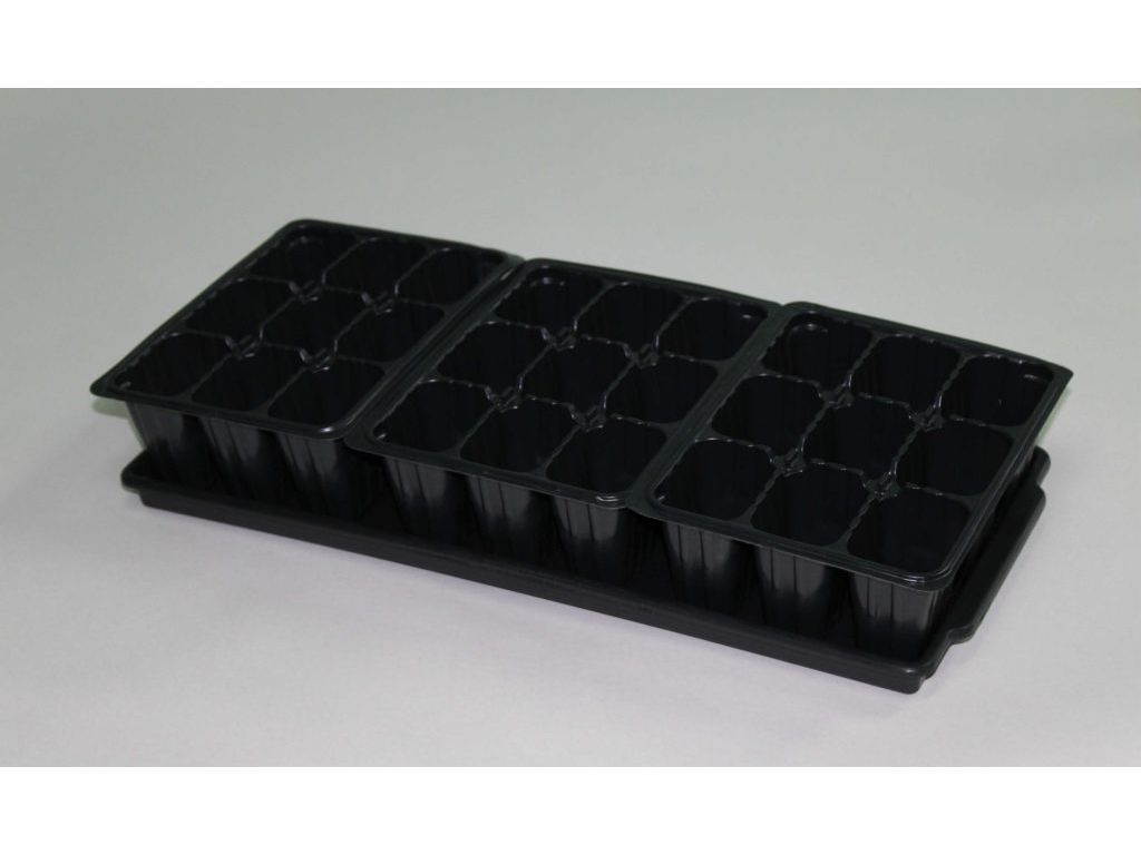 Ячейки для рассады Универсал 27 с поддоном 410*180*65мм - фото в Миди Лтд Изображение товара Ячейки для рассады Универсал 27 с поддоном 410*180*65мм в Миди Лтд