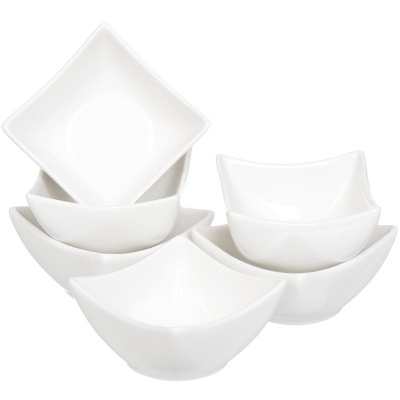 Салатник керамика квадратный белый 6шт 10*10см Daniks Квадрат (24шт/уп) - фото в Миди Лтд Изображение товара Салатник керамика квадратный белый 6шт 10*10см Daniks Квадрат (24шт/уп) в Миди Лтд