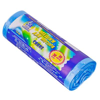 Изображение товара Мешки для мусора  30л, 20шт 7 микрон синие     ХХ в Миди Лтд