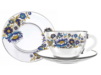 Чайный набор Милори 2пр 200мл (6шт/уп) - фото в Миди Лтд Изображение товара Чайный набор Милори 2пр 200мл (6шт/уп) в Миди Лтд