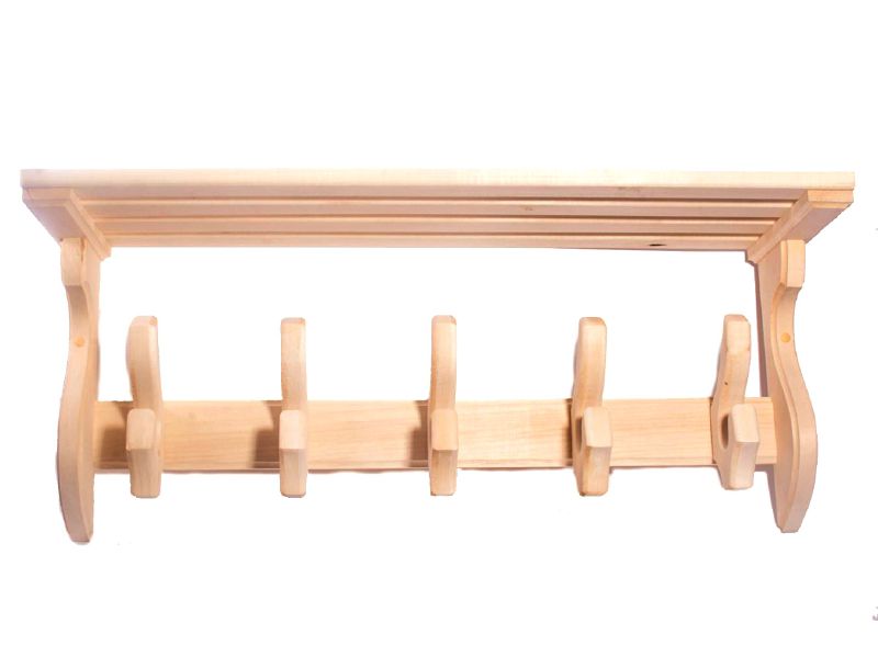 Изображение товара Полка-вешалка двойные крючки 6кр в Миди Лтд