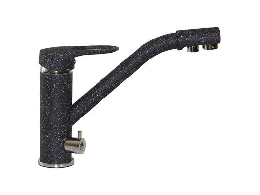 Смеситель д/гранитной мойки MIXLINE ML-GS05 308 (черный) ПОД ФИЛЬТР - фото в Миди Лтд Изображение товара Смеситель д/гранитной мойки MIXLINE ML-GS05 308 (черный) ПОД ФИЛЬТР в Миди Лтд