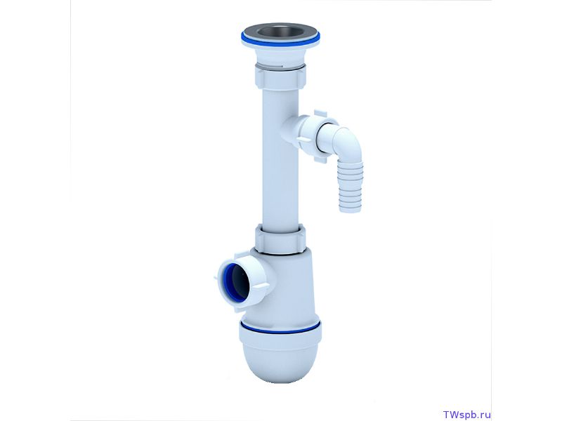 Изображение товара Сифон для умывальника Ани 1 1/4"*32 с отводом  (15шт/уп) в Миди Лтд